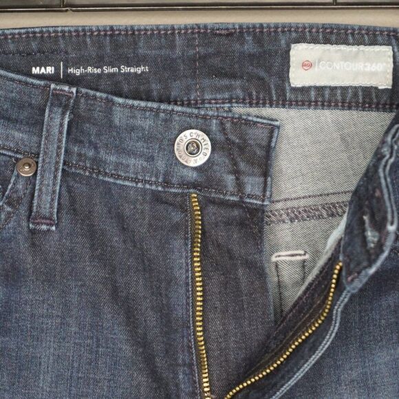 New AG Mari High Rise Slim Straight Leg Jeans in Pxcl size 25 - Picture 16 of 16